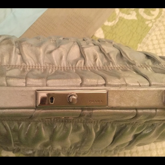 Prada Silver Dressy Gaufre - Picture 3 of 5